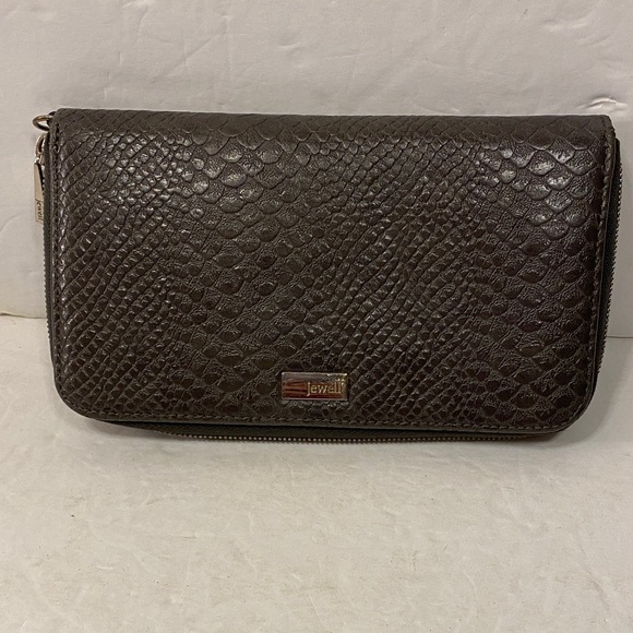 Jewell Handbags - Jewell Dark Brown Textured Women's Wallet